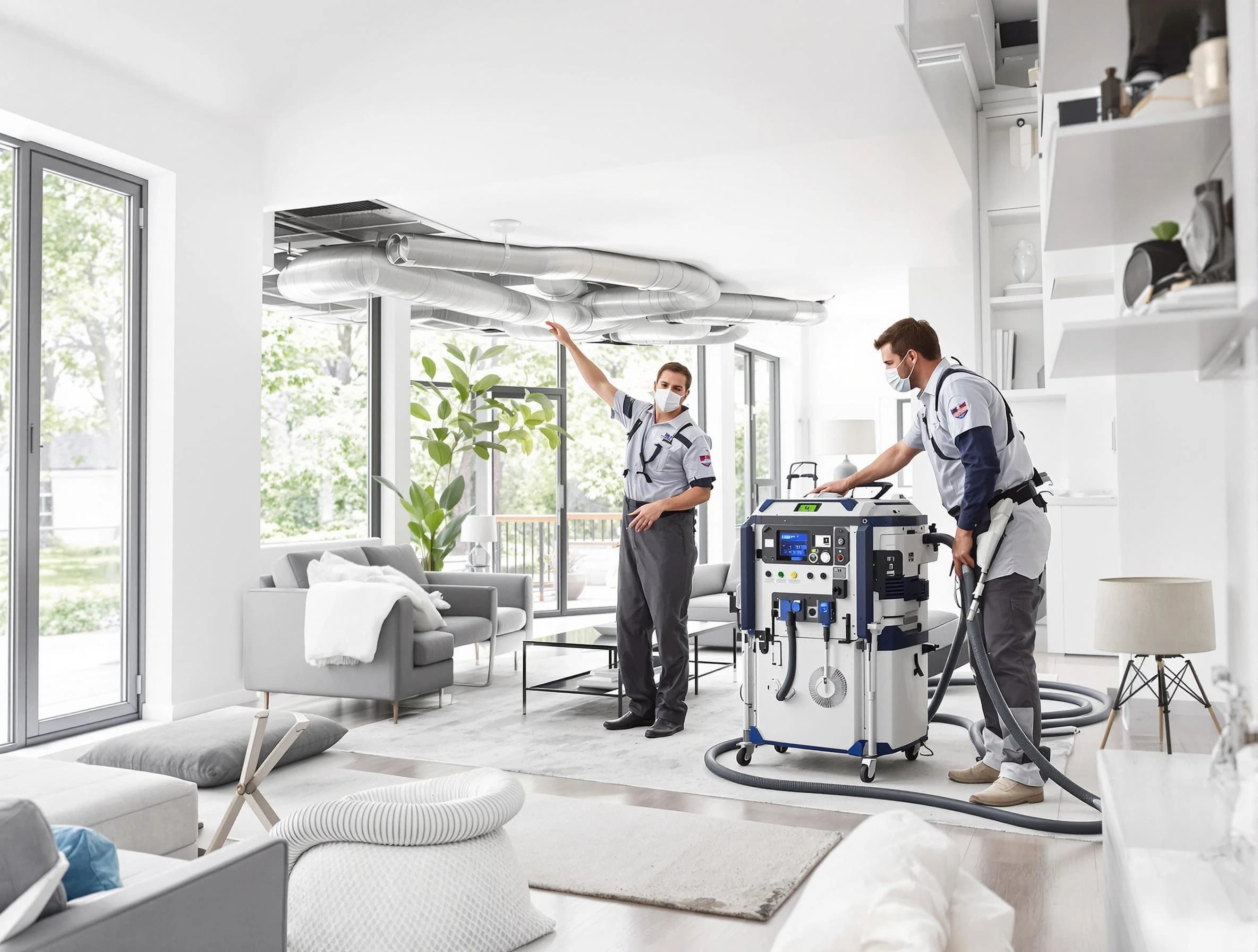 San Bernardino Air Duct Cleaning professional conducting pure air duct cleaning with state-of-the-art equipment in San Bernardino